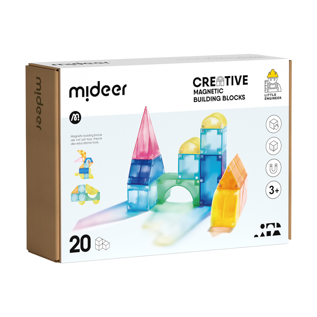 Mideer - Creative Magnetic Building Blocks - 20Pcs - Age 3+