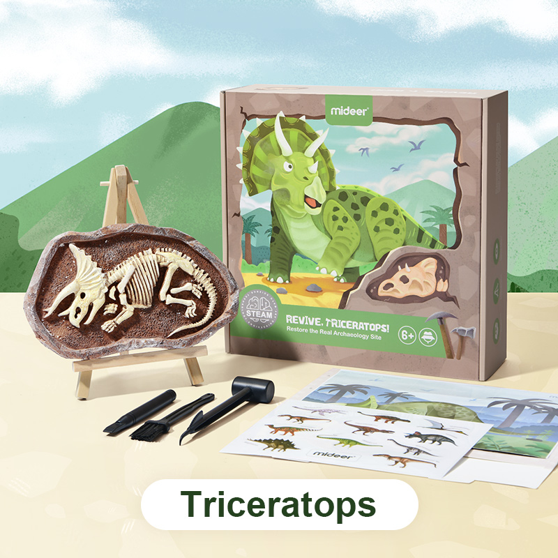 Mideer - Steam Game Revive Triceratops - Age 6+