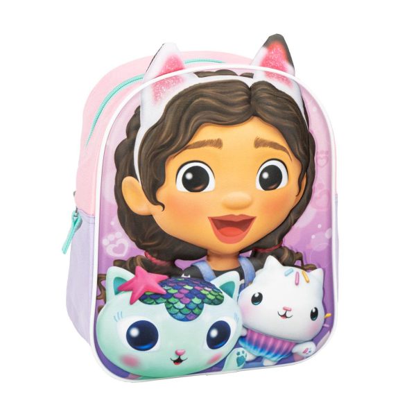 Cerda - Kids Backpack - 3D Applications Gabby's Dollhouse- Age 3+