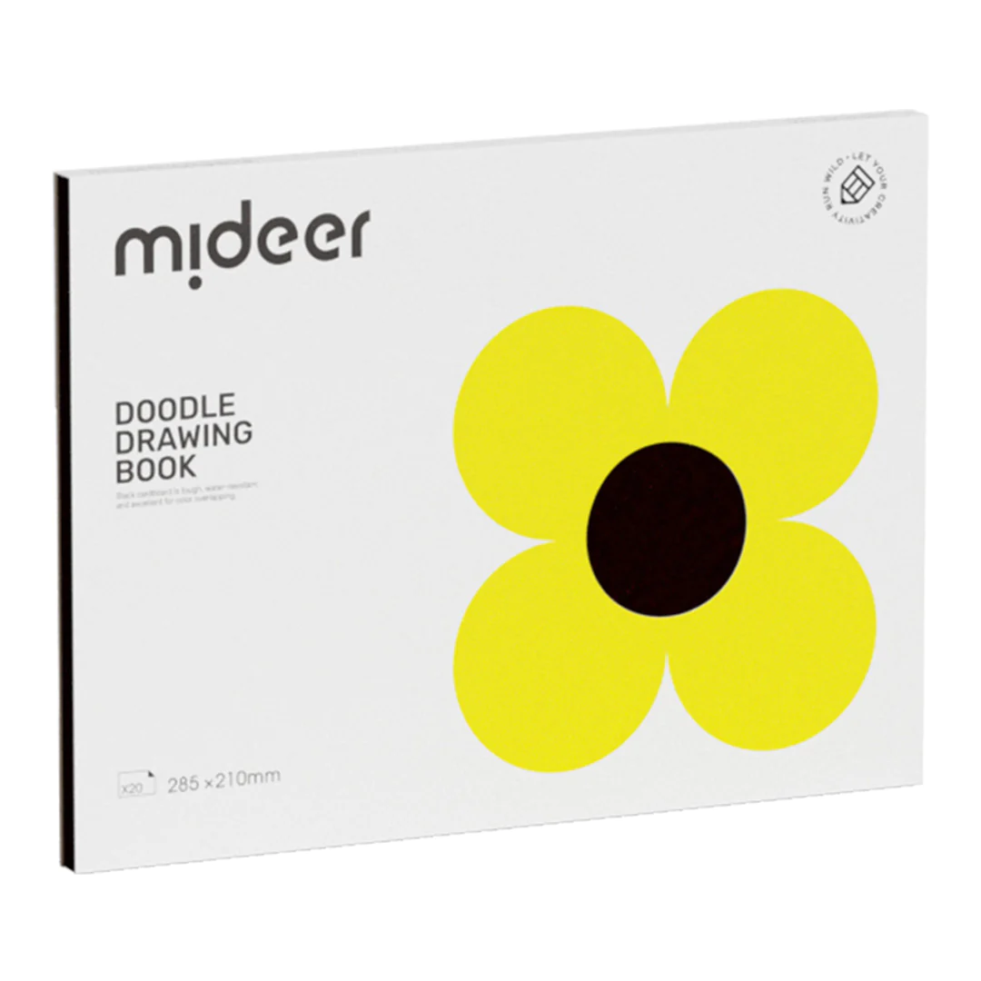 Mideer - Drawing Doodle Book - Black Paper - Age 3+