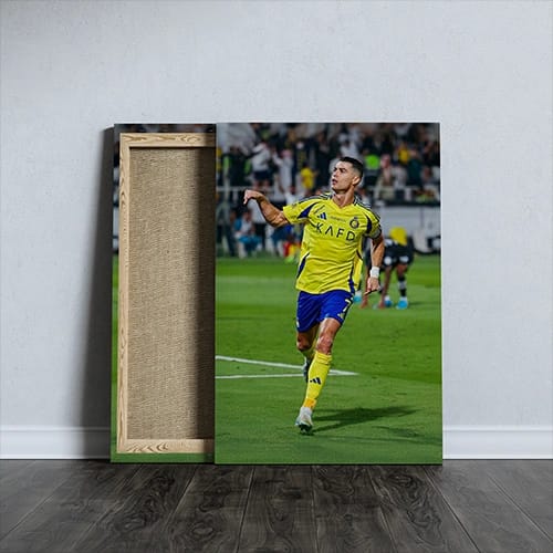 Cristiano Ronaldo’s celebration from Alnassr Football Club -A4