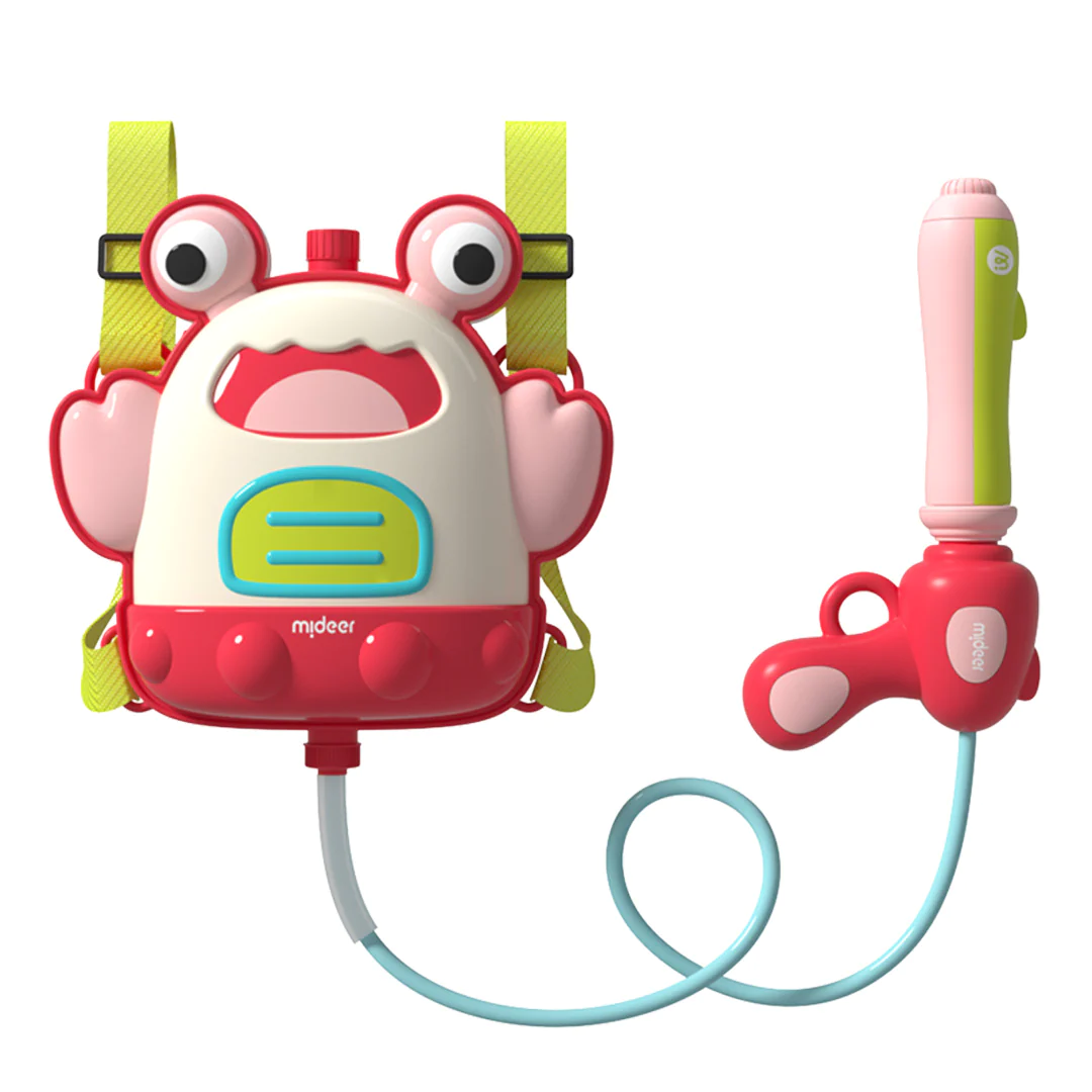 Mideer - Backpack Water Gun - Outdoor Toys- Crab - Age 3+