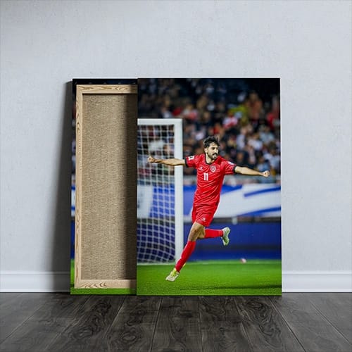 Yazan Al-Naimat From Jordans Football Club Printed Canvas- size A4