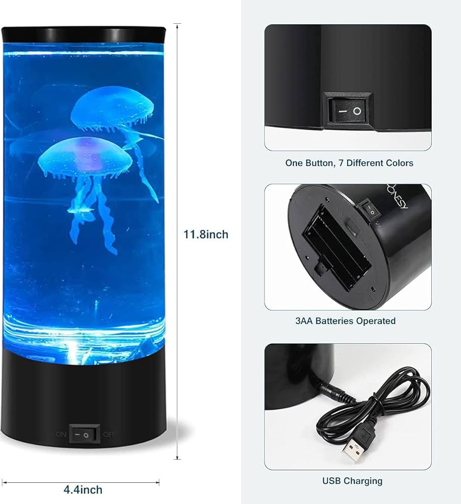 Round Mini Jellyfish Lamp by The Source
