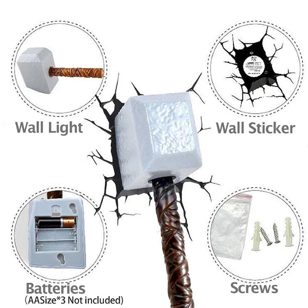 Marvel Thor Hammer Light - Decorative Light