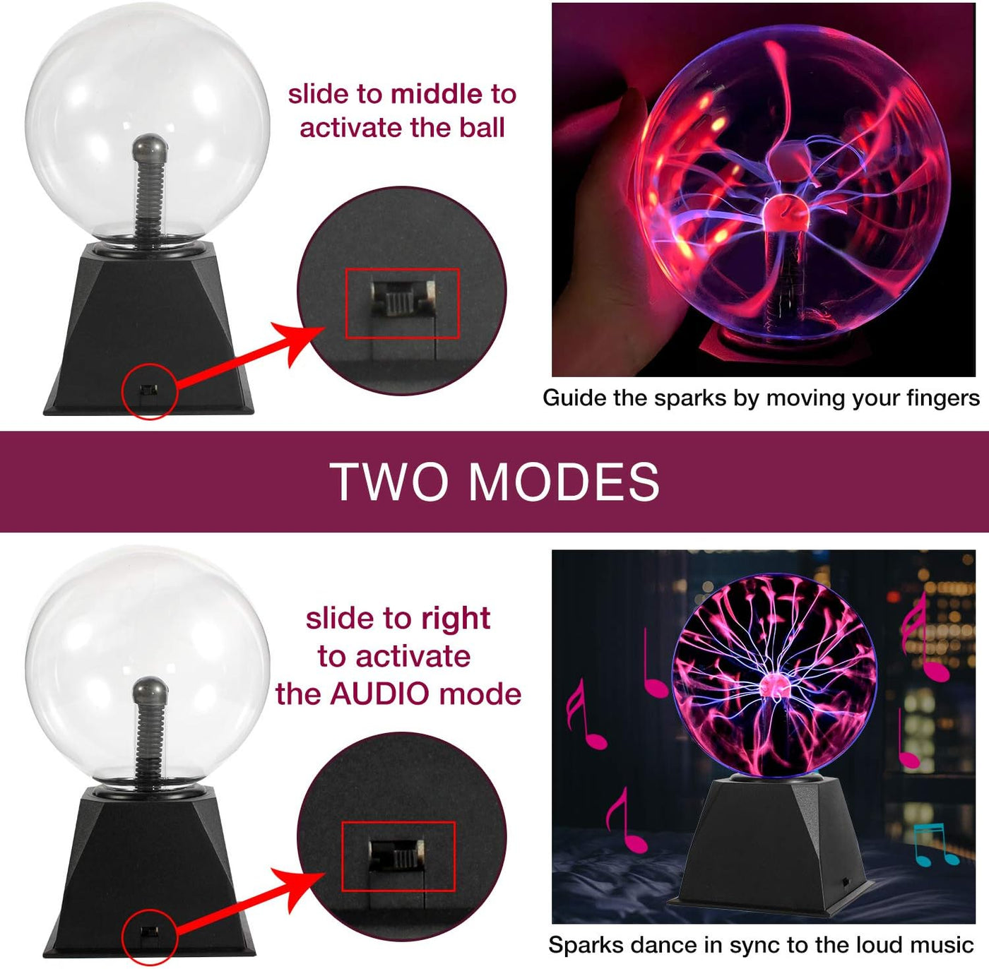 Plasma Ball 6" (UK Mains Plug)