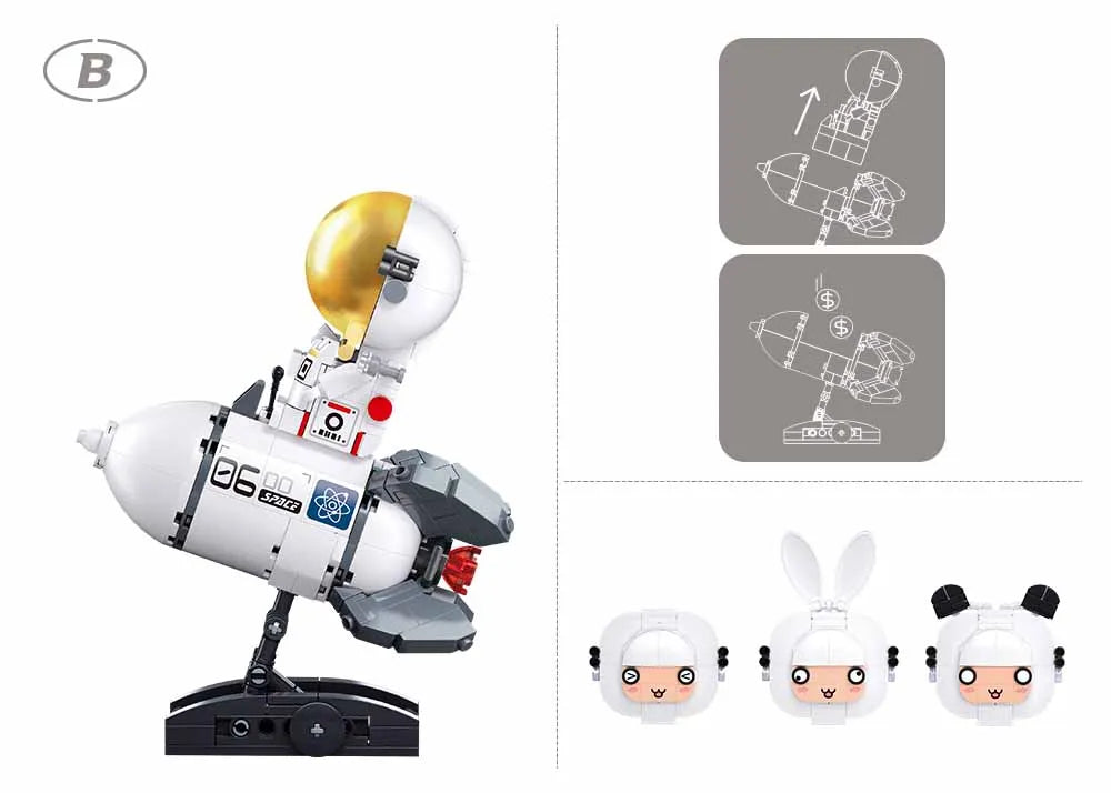 Sluban Mars Astronaut Building Blocks