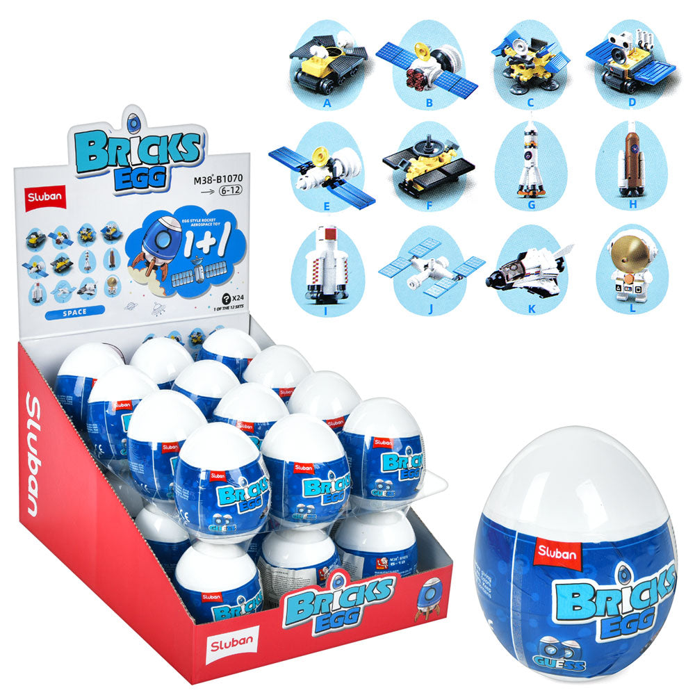 Sluban Bricks Egg Space 12 Types