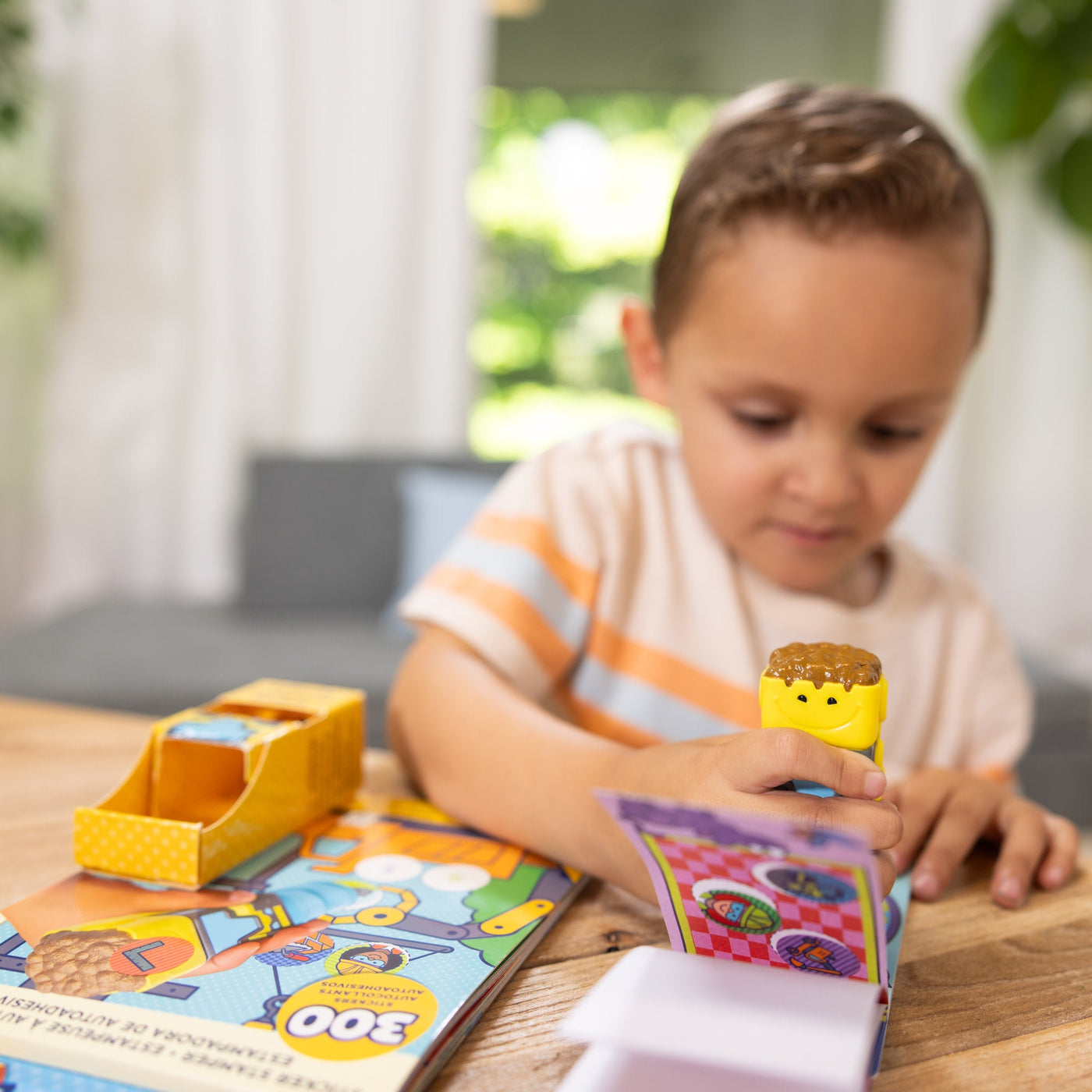 Melissa & Doug Sticker WOW! Activity Pad & Sticker Stamper - Bulldozer