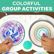 Spiral and Spin Art Station