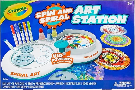 Spiral and Spin Art Station