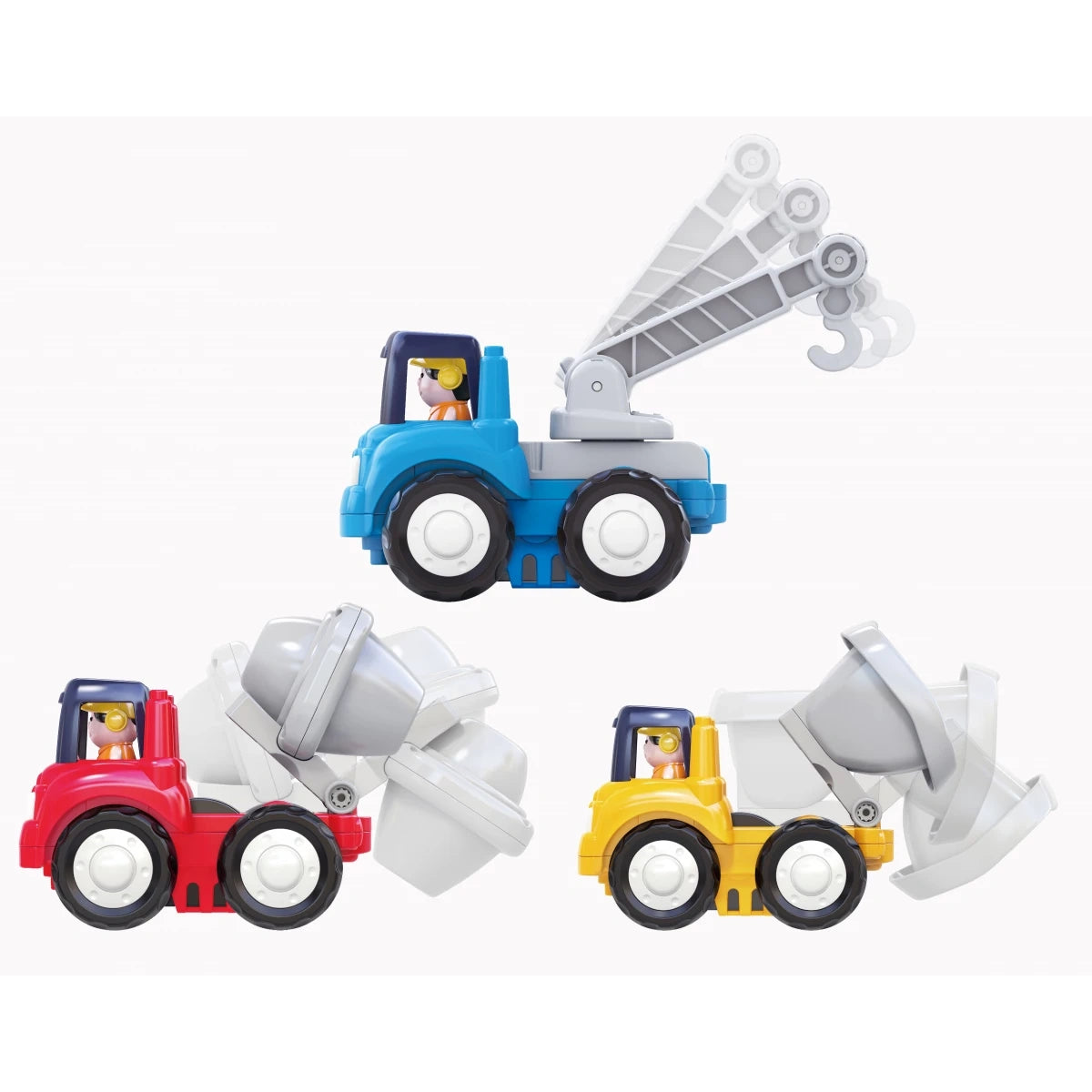 Hola 4WD Construction Trucks Toy Set