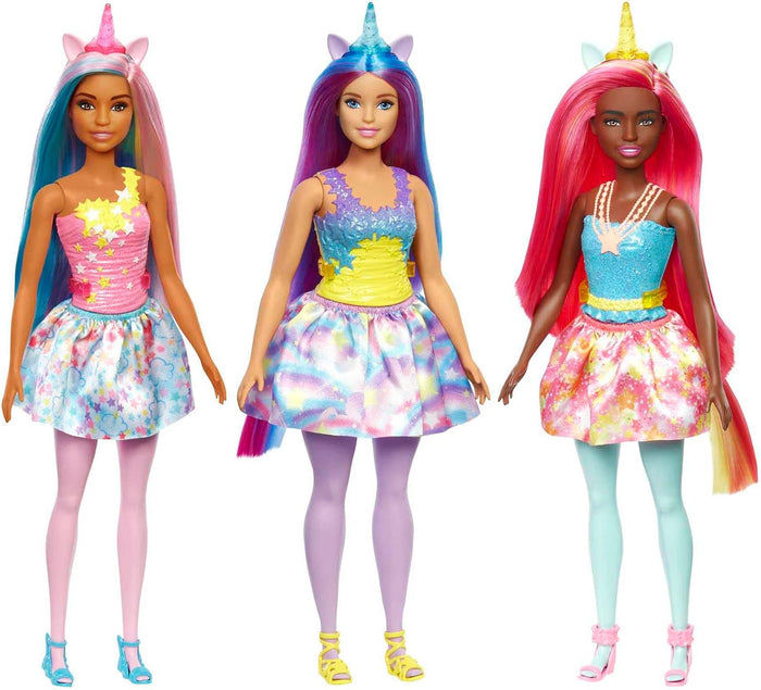Barbie Core Unicorn Doll Assorted - Bright Poseable Figure