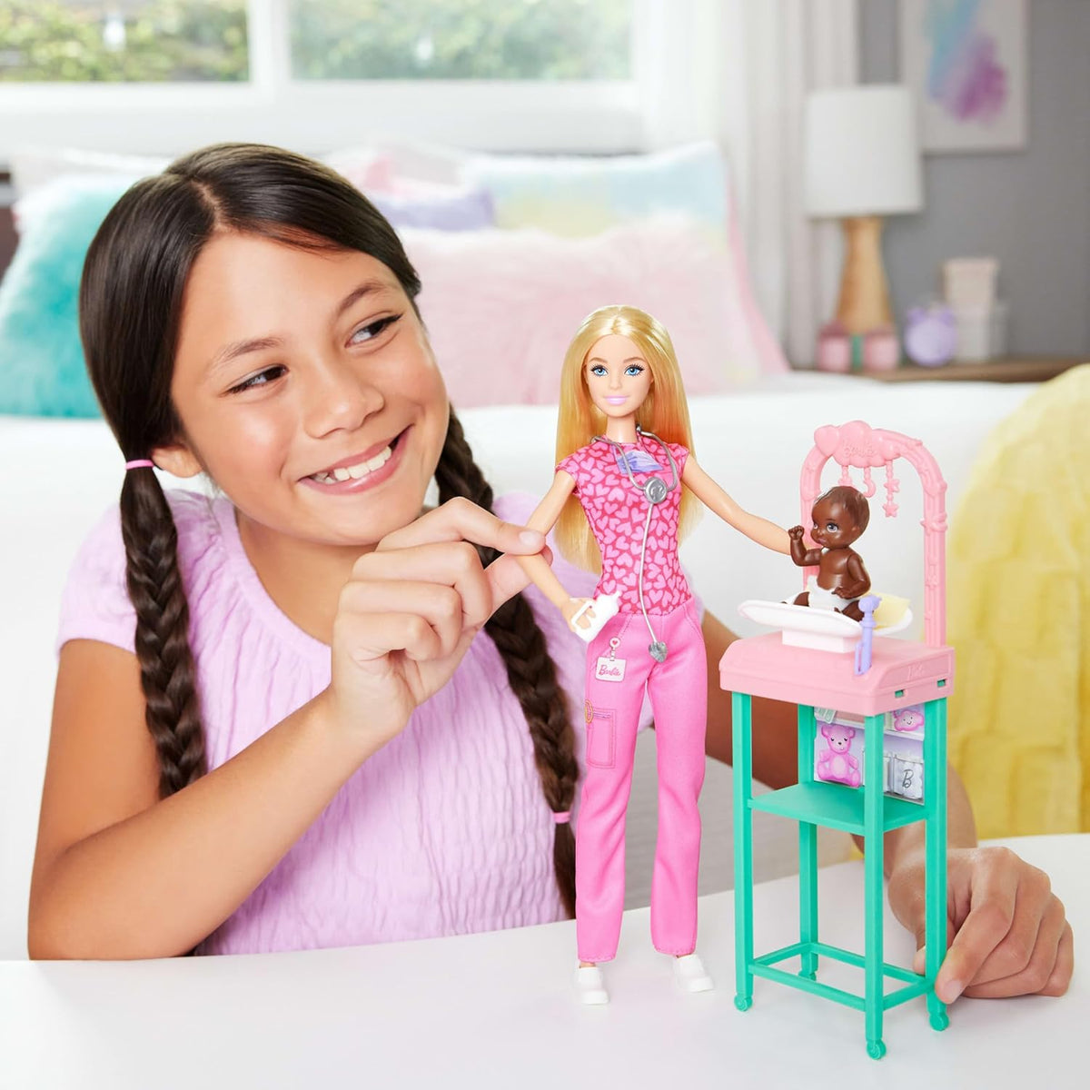 Barbie Baby Doctor Doll - With Baby Doll and Exam Table