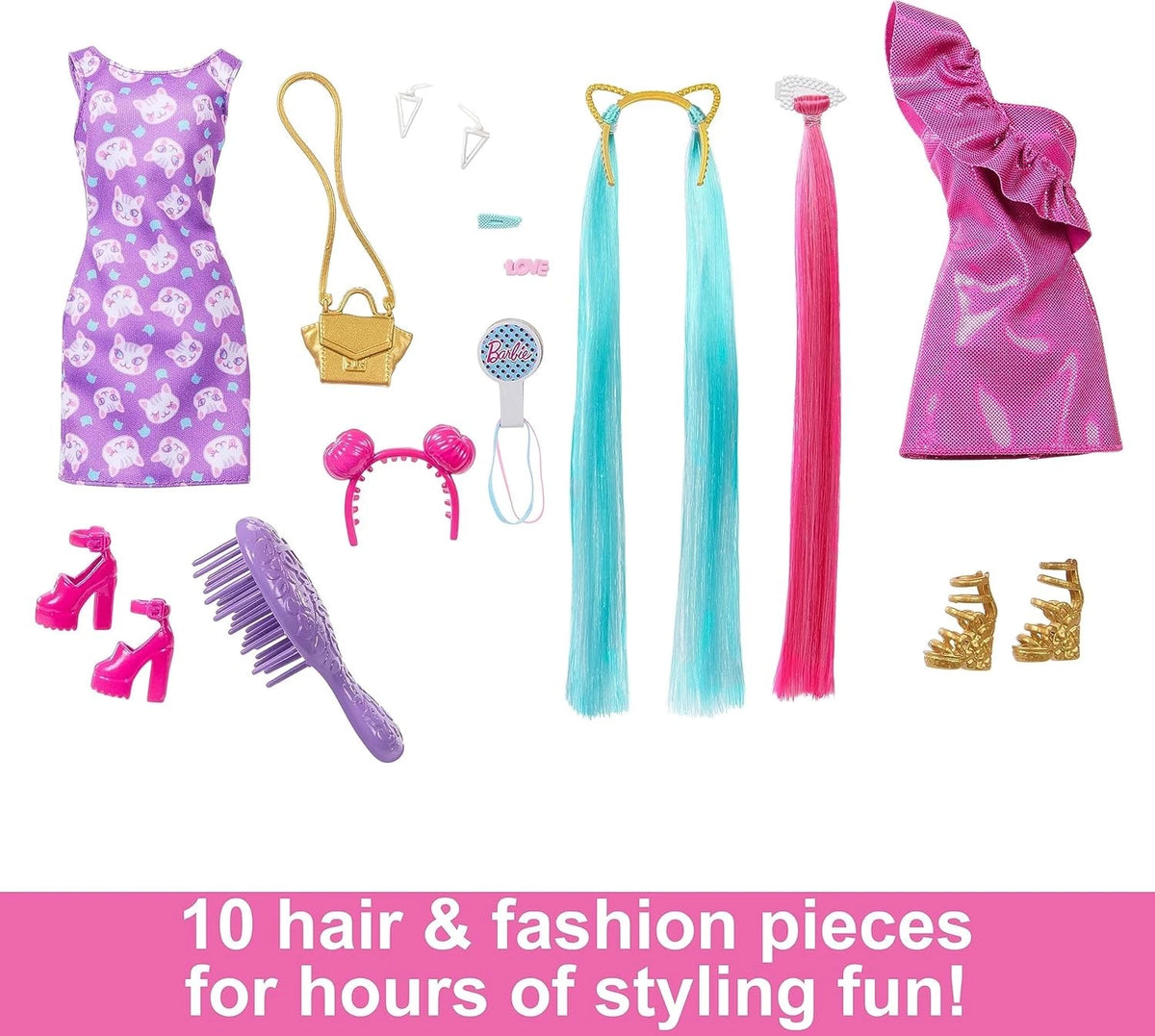 Barbie Hairband Pop Doll Assorted A - Poseable Figure