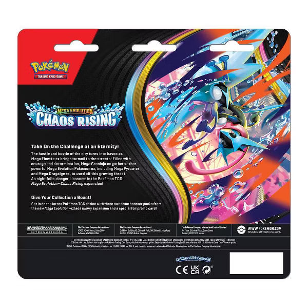 Pokemon TCG Mega Evolution—Chaos Rising Triple Pack