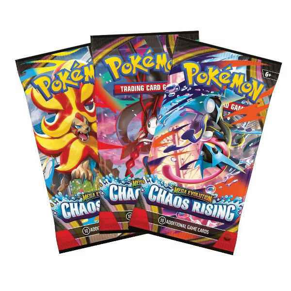 Pokemon TCG Mega Evolution—Chaos Rising Triple Pack