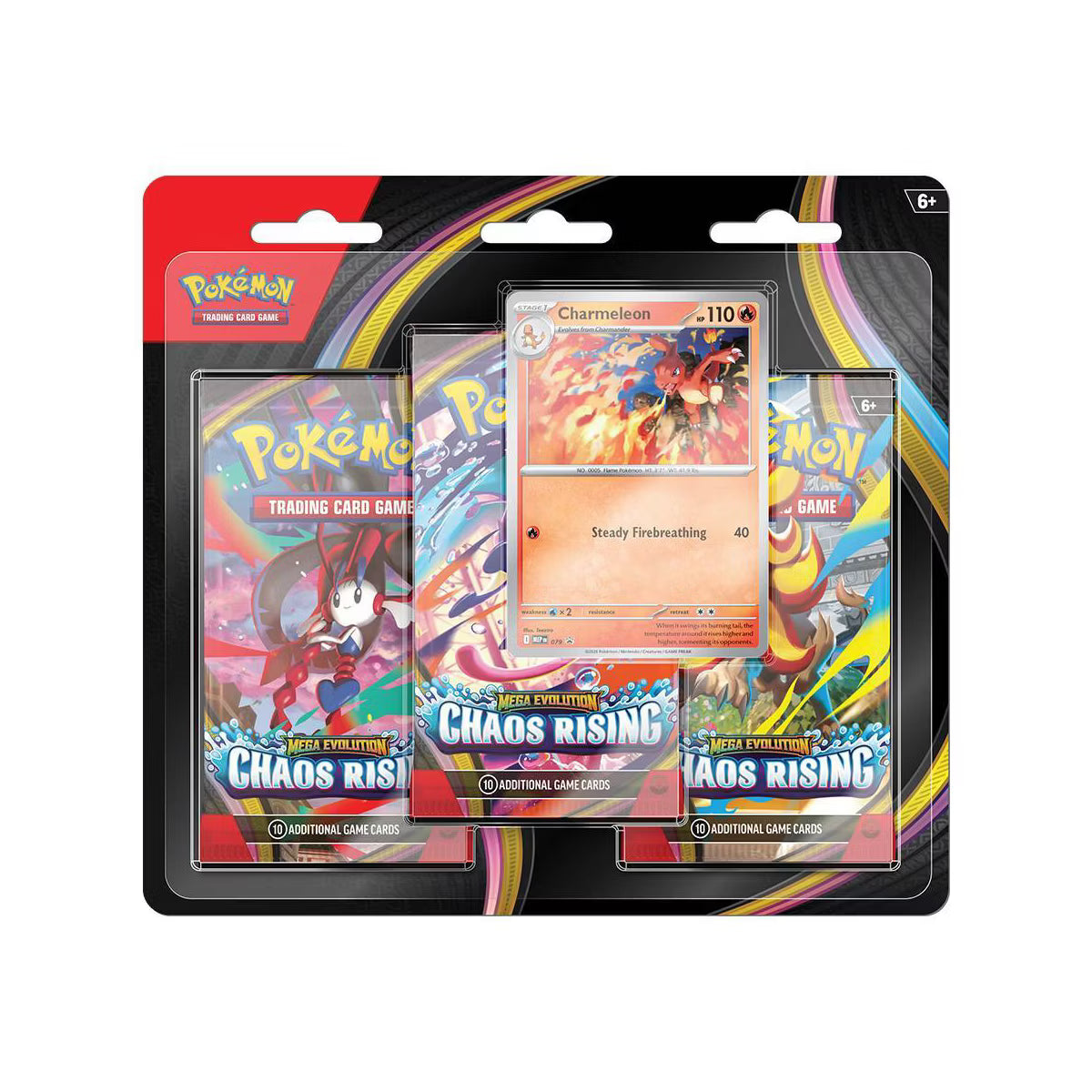 Pokemon TCG Mega Evolution—Chaos Rising Triple Pack