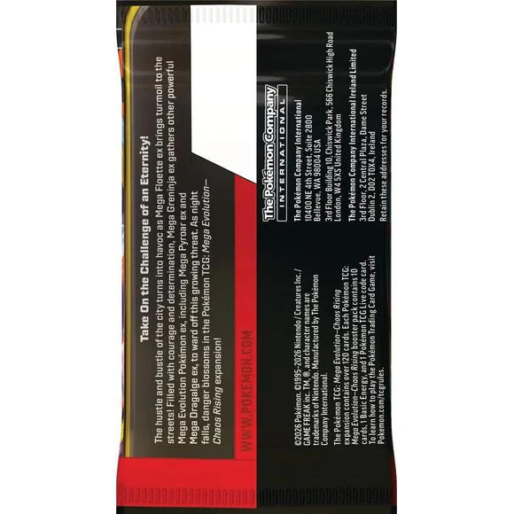 Pokemon TCG Mega Evolution Chaos Rising Booster 12 Pack