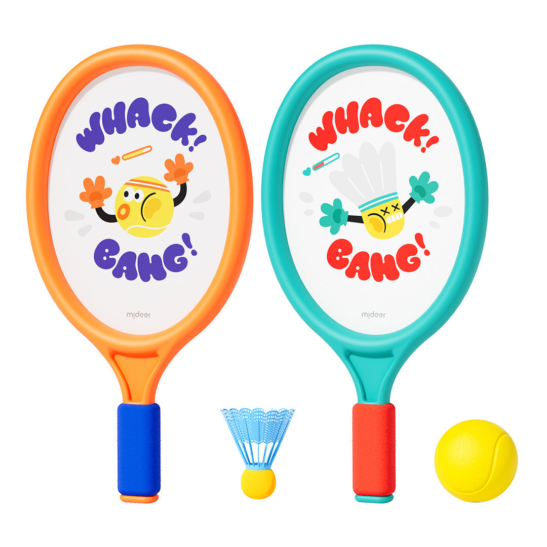 MiDeer 2-in-1 Kids' Entry-Level Racket Set