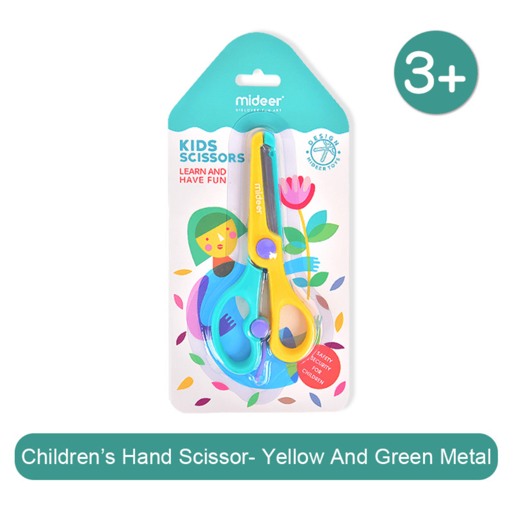 Mideer Kids Scissors (Yellow and Green)