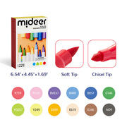 Mideer Washable Markers (12 Colours)