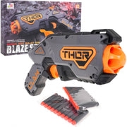Blaze Storm Manual Soft Bullet Blaster 20 Bullets - Foam Battle Toy