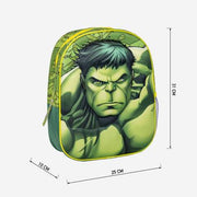Avengers Hulk 3D Backpack for Kids