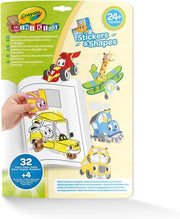 Crayola Whimsical Wheels Sticker & Shape Colouring Book
