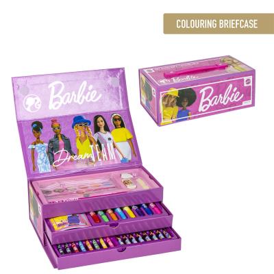 Cerda Barbie Colouring Stationery Set Briefcase