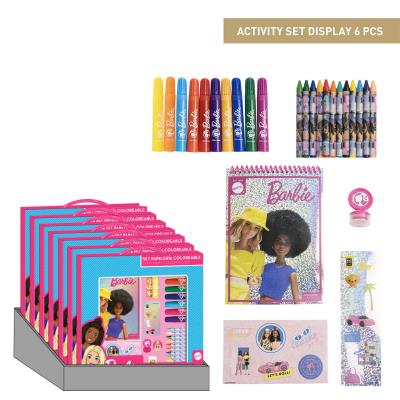 Cerda Barbie Colouring Stationery Set