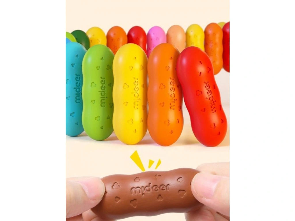 Mideer Washable Beeswax Crayon Set - 24 Colours