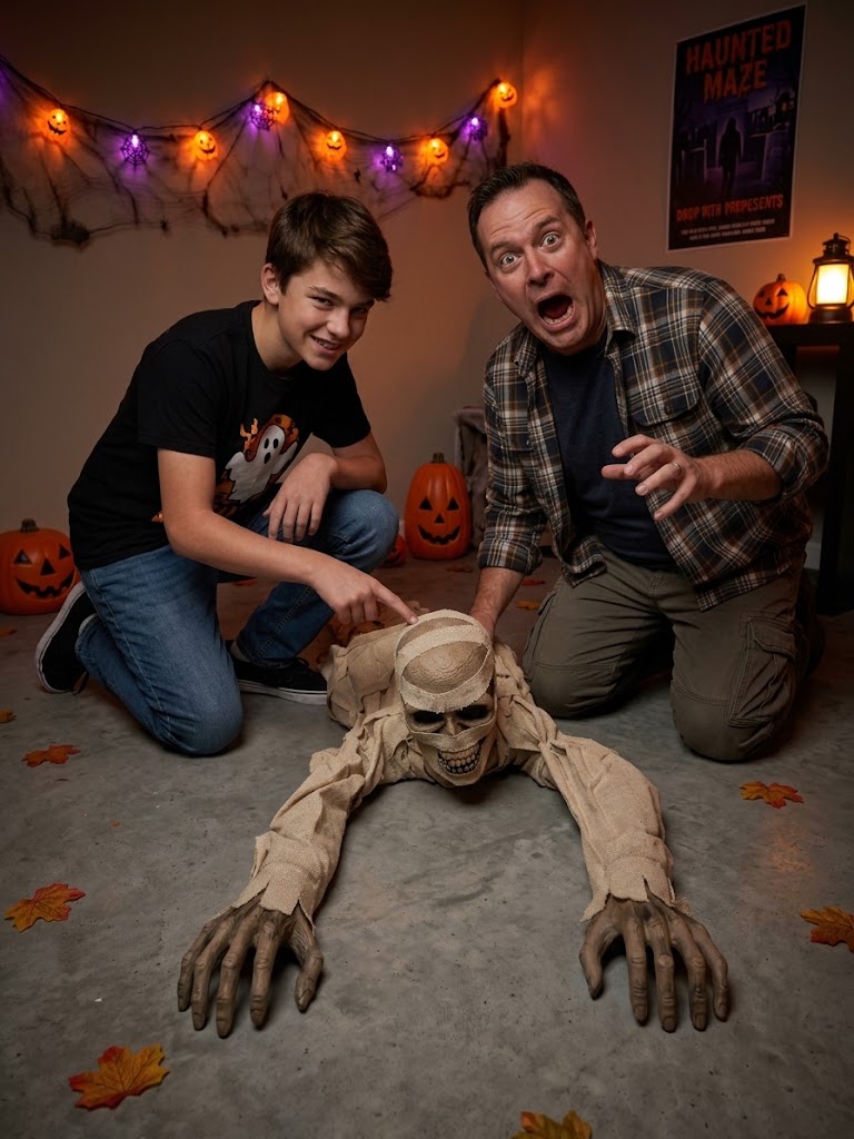 Halloween - Crawling Skeleton Figure