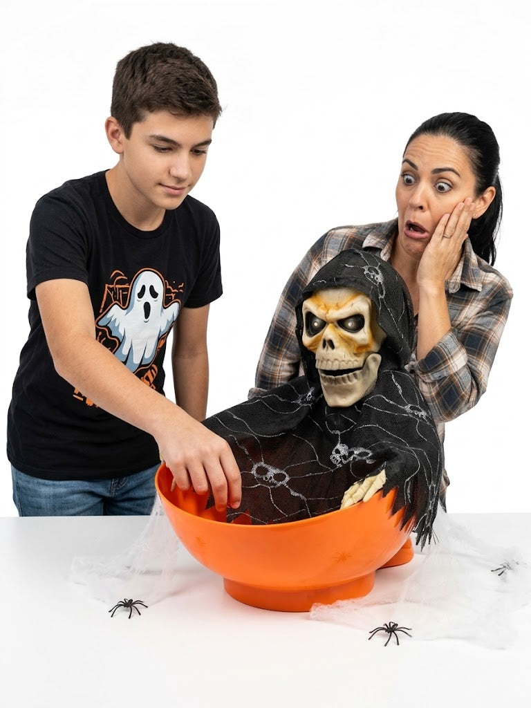 Halloween - Skeleton Figure With Plate