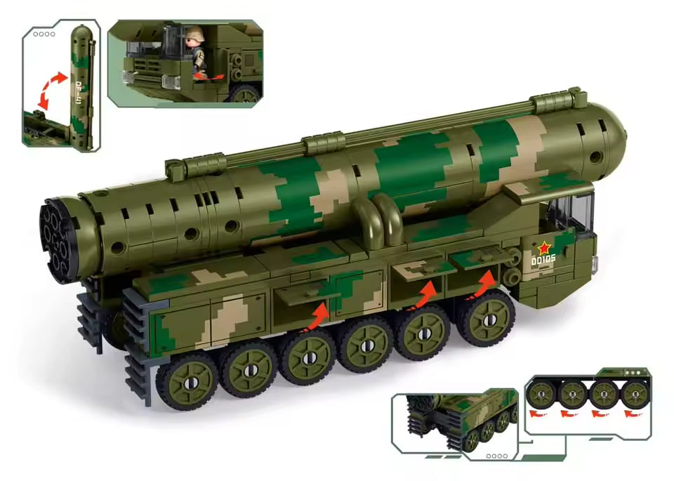 Sluban - Army DF-41S Missile Vehicle 1/55
