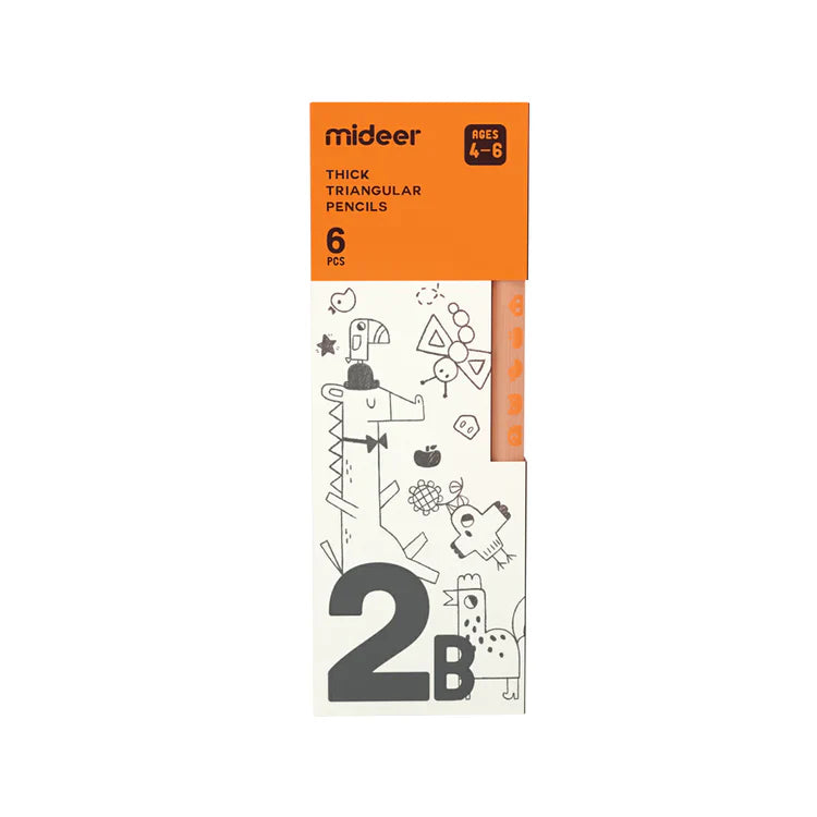 Mideer Thick Triangular Pencils 2B Age 4+