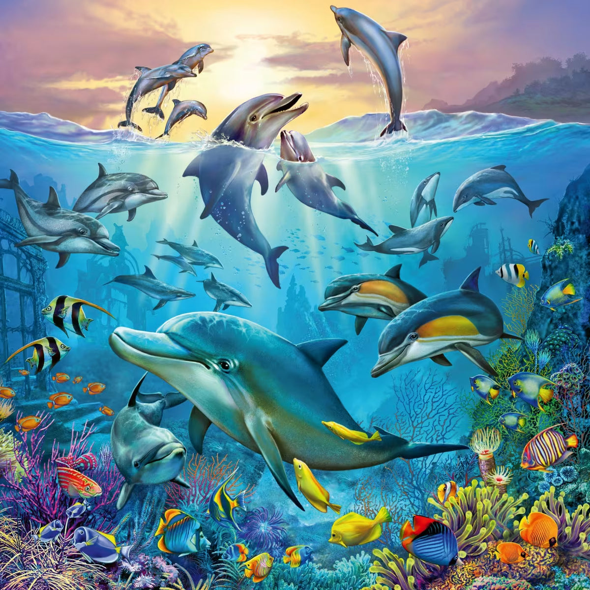 Ravensburger Ocean Life Puzzle 3 x 49 Pieces - Kids Set