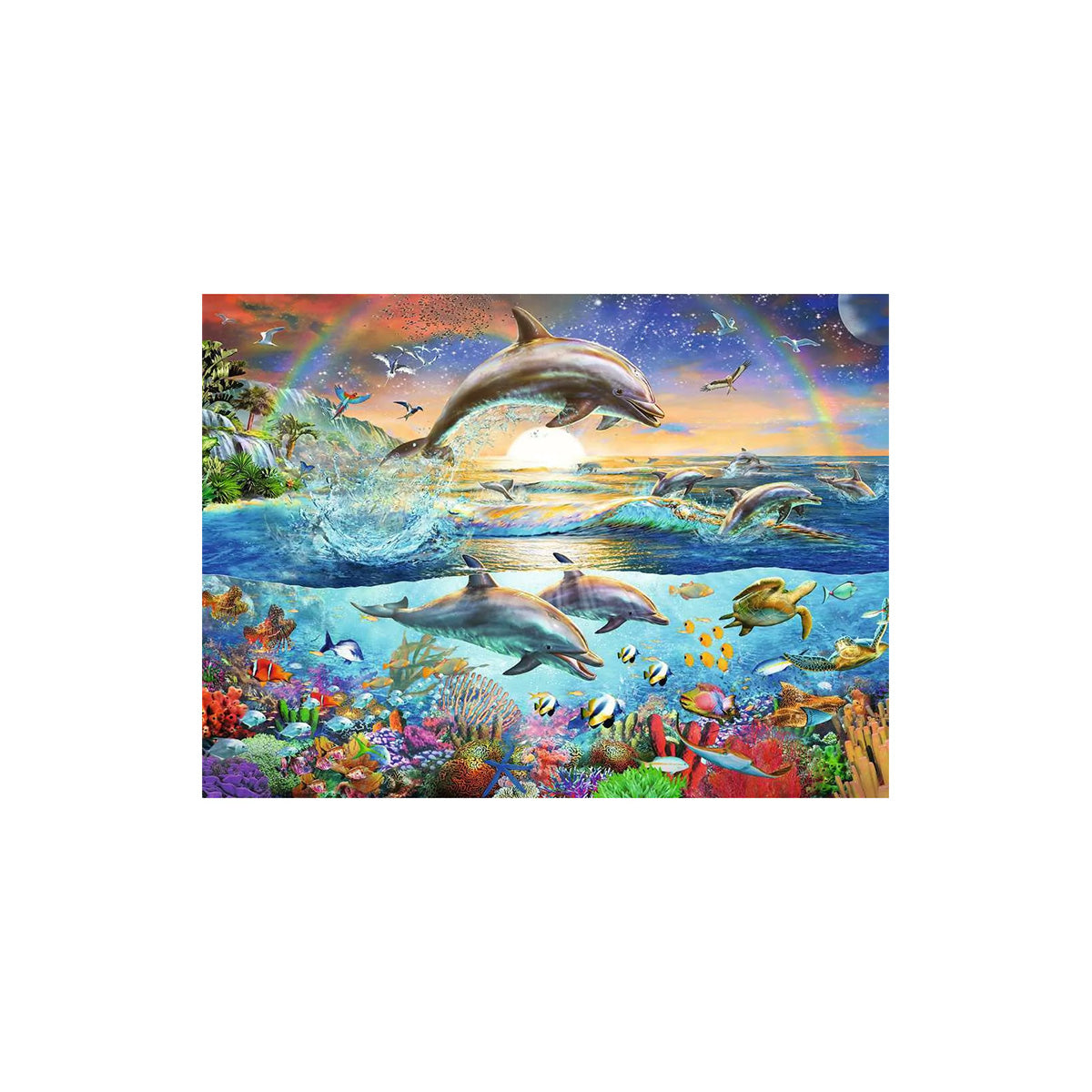 Ravensburger Dolphin Paradise Puzzle 300 Pieces - Jigsaw