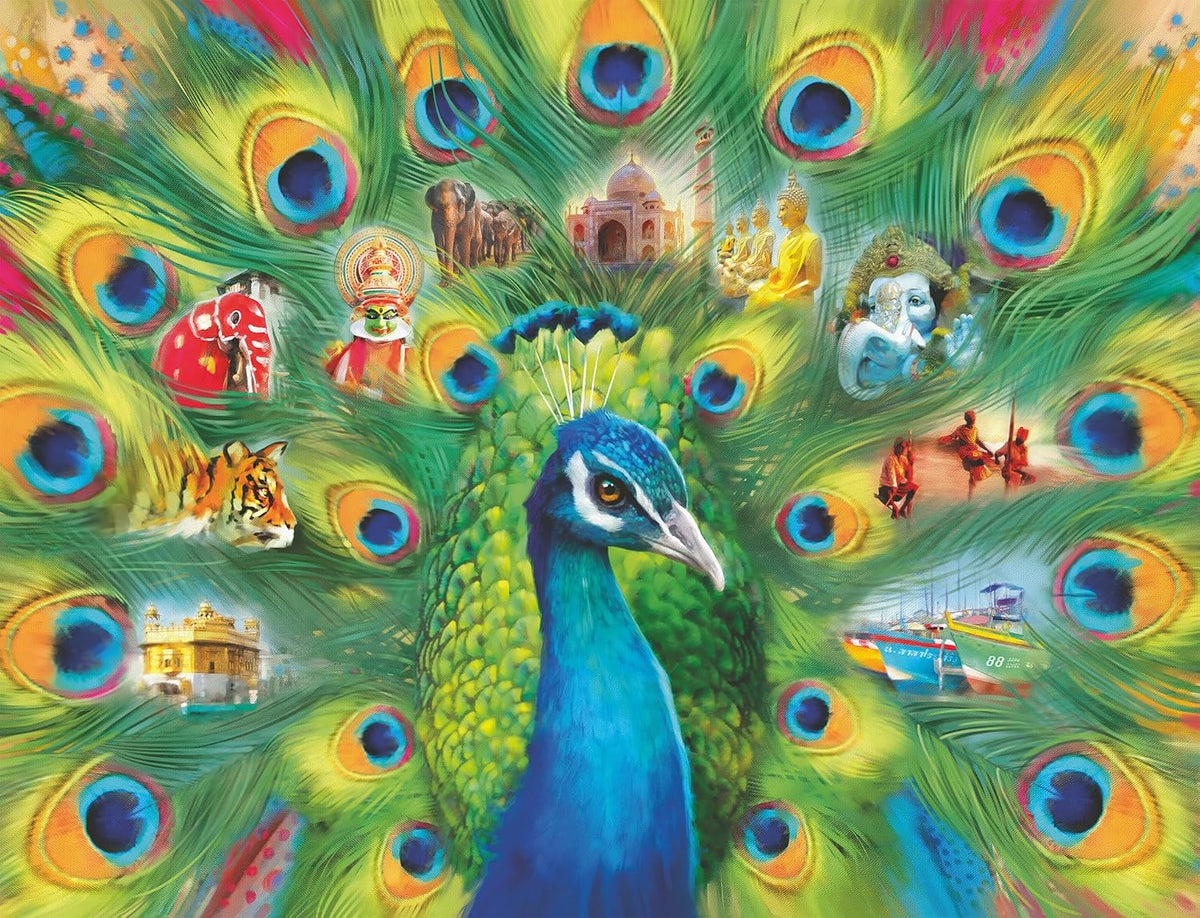 Ravensburger Land of the Peacock 2000pc Puzzle - Jigsaw