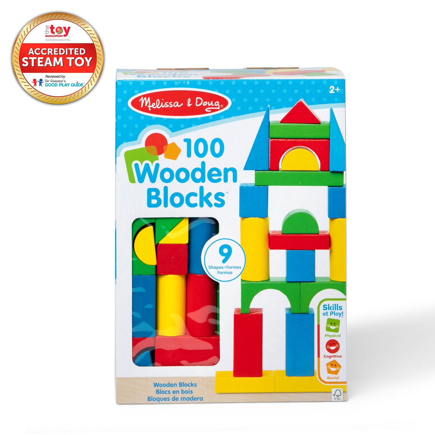 Melissa & Doug 100 Wooden Blocks