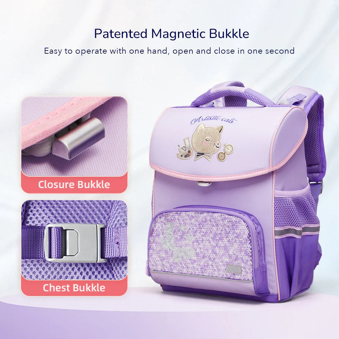 Mideer Spinecare Kids Backpack, Painting Cat