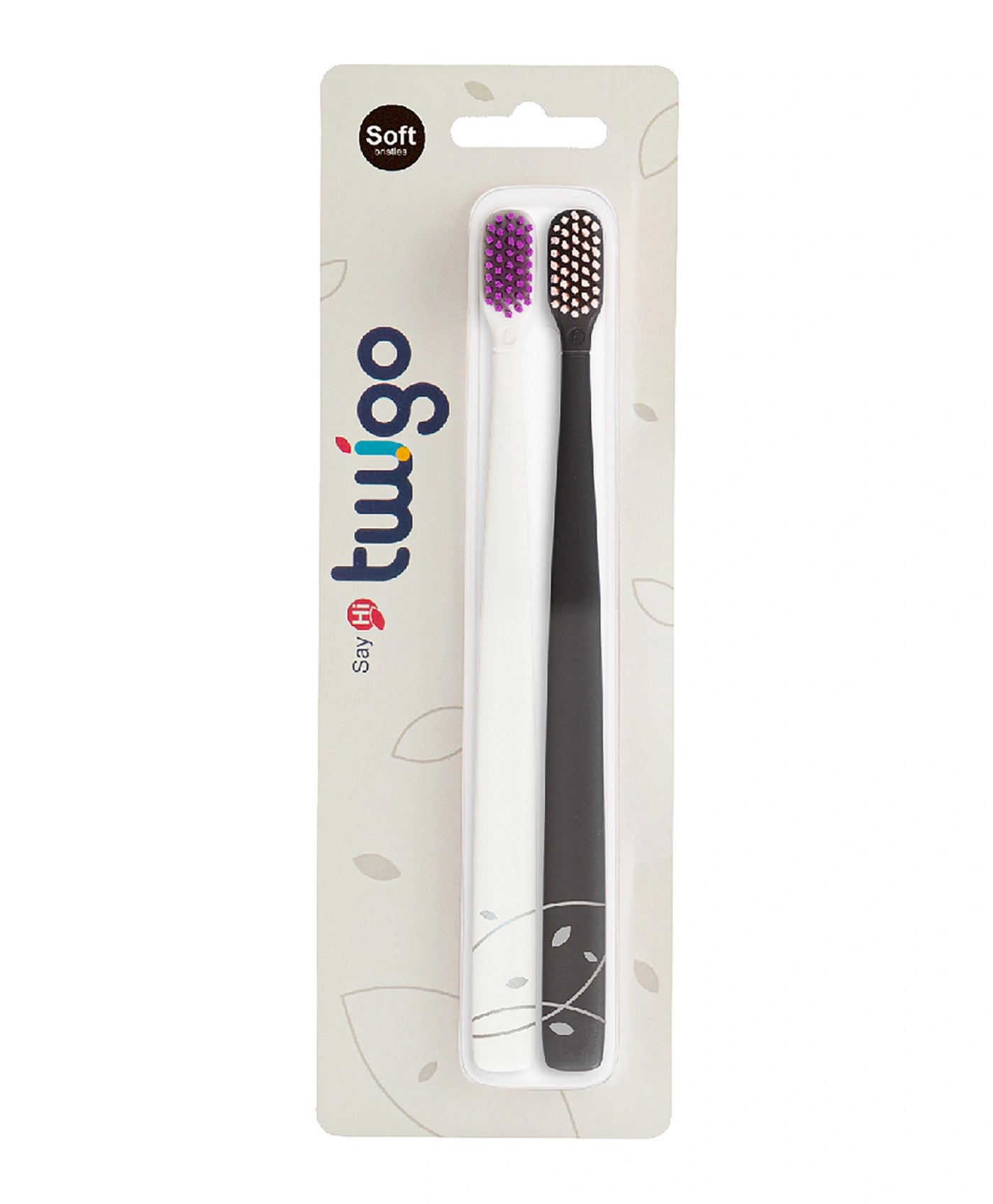 Flipper Toothbrush - Charcoal Brown & Pepper White