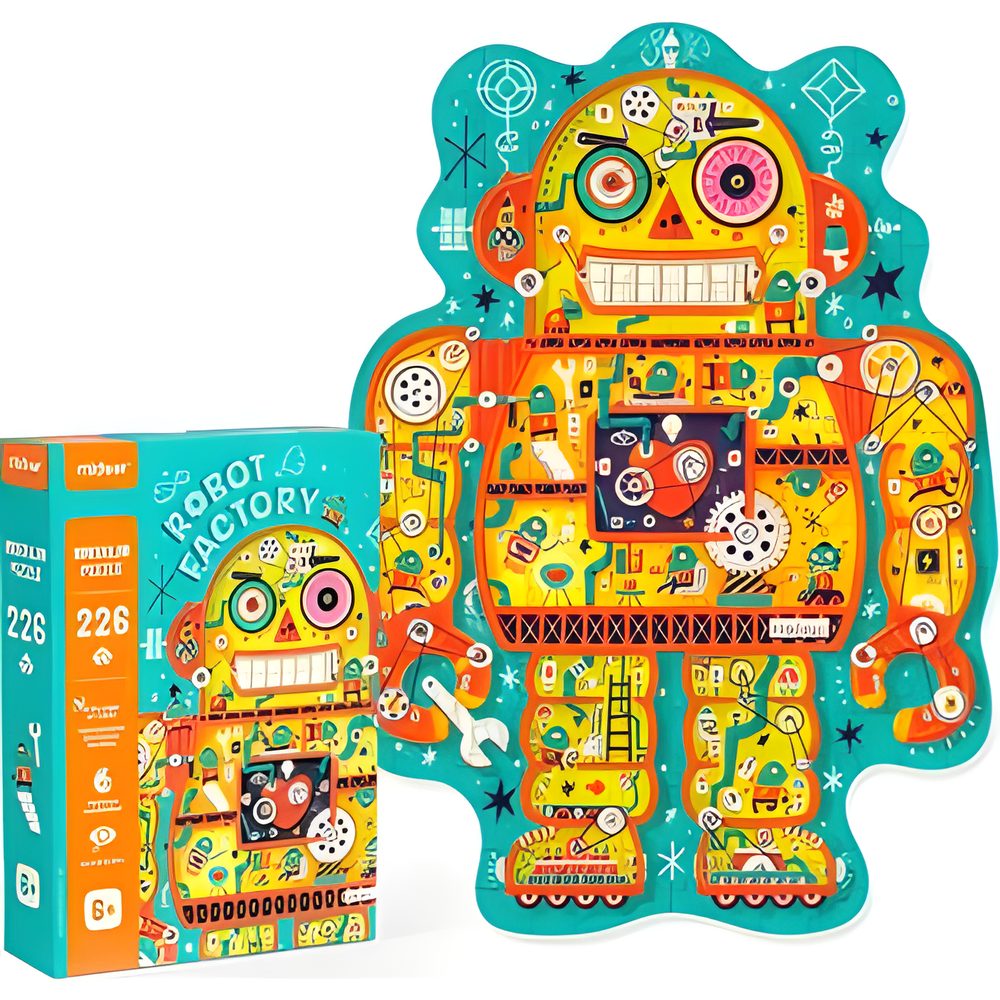 Mideer Irregular Puzzle Robot Factory
