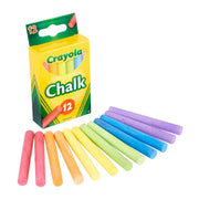 Crayola 12 Anti-Dust Coloured Chalks