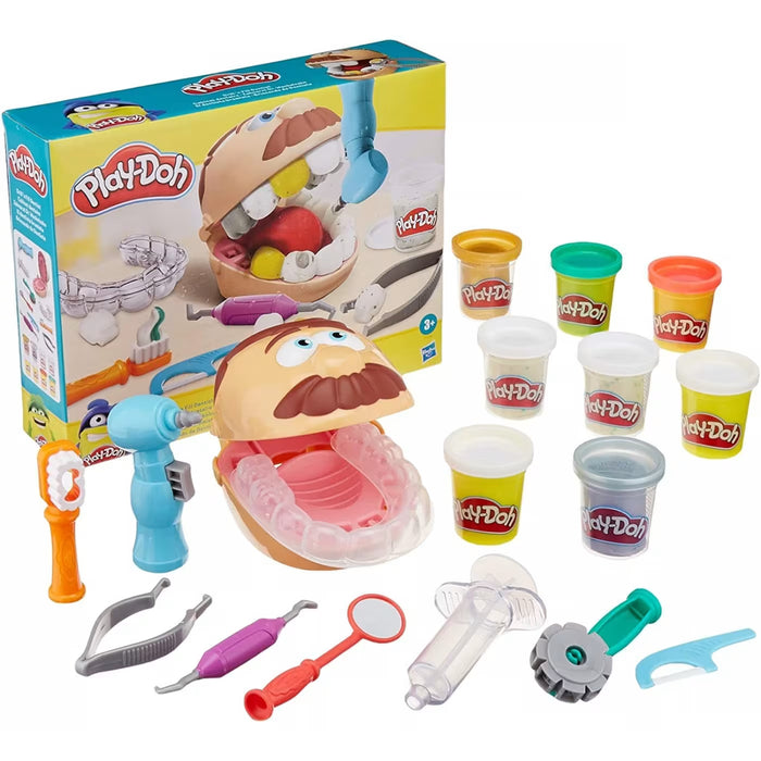 Play-Doh Drill and Fill Dentist Playset - Pretend Dentist Toy Set