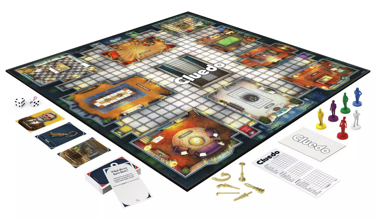لعبة هاسبرو كلو (Clue/Cluedo) الكلاسيكية بحلتها الجديدة - لعبة الألغاز اللوحية