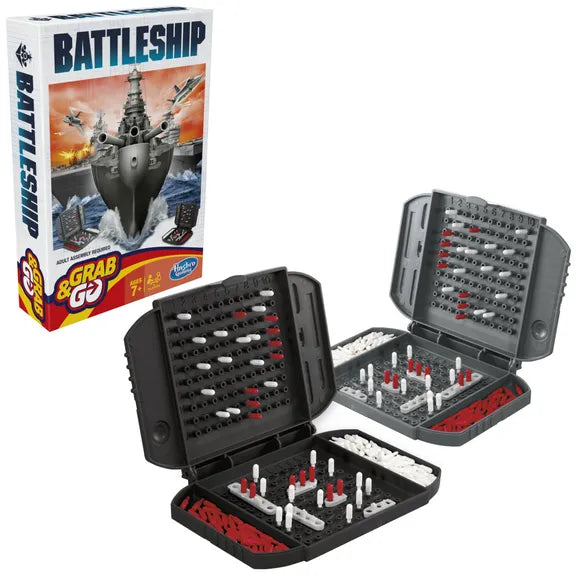 Hasbro Battleship Grab and Go Game - Portable Travel Edition