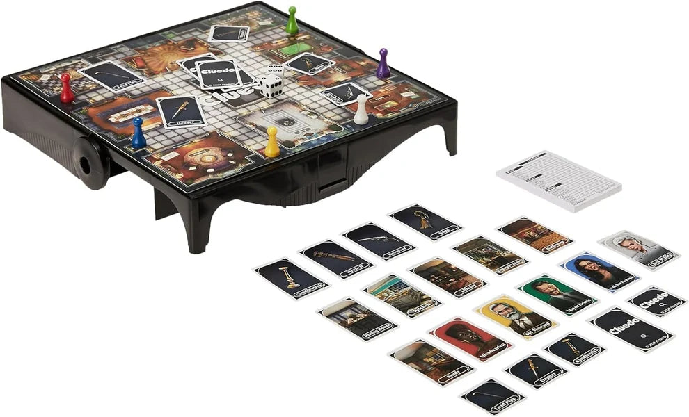 Hasbro Clue Grab and Go - Compact Mystery Board Game
