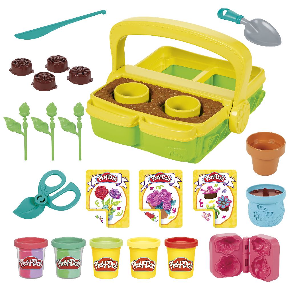 Play-Doh Blooming Flowers Playset - Flower Garden Dough Set