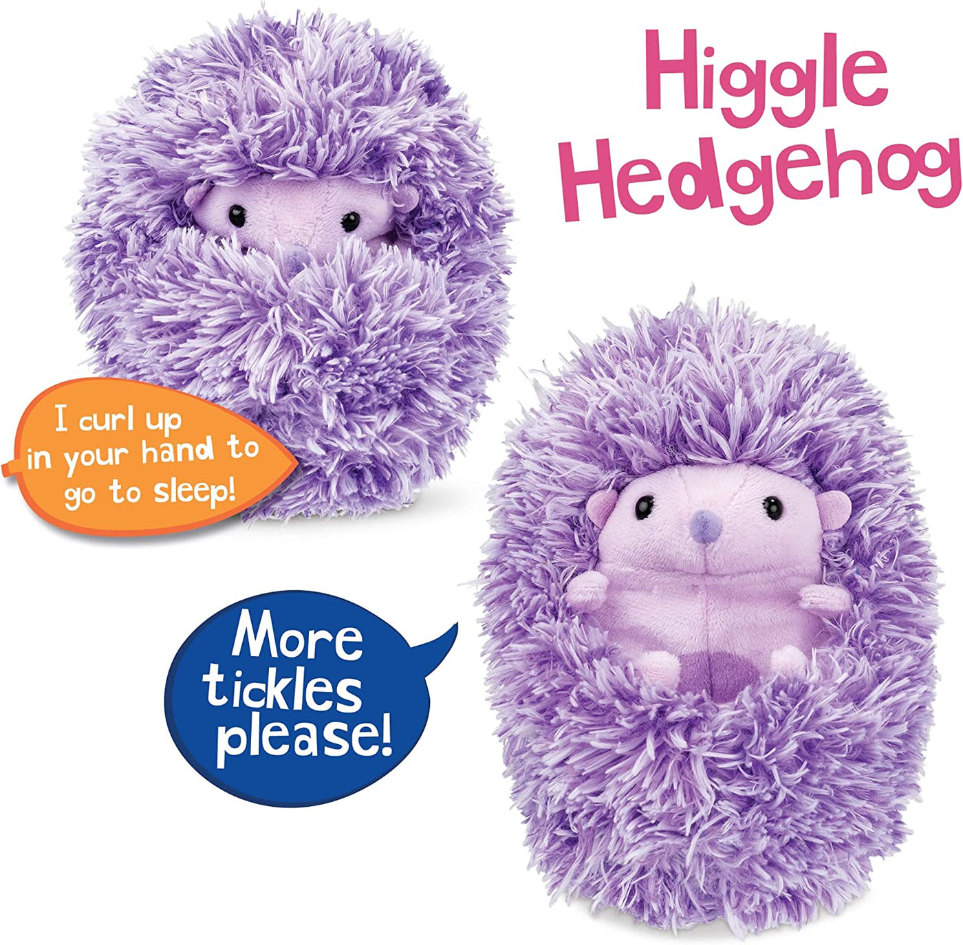Curlimals Interactive Hedgehog Plush for Kids 3+